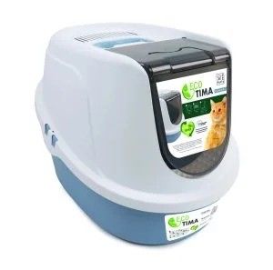 Есо закрита котешка тоалет. Тима, синя М 53см