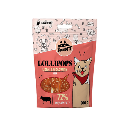 Mr.Bandit lollipops beef  500 g