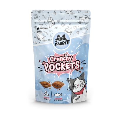 Bandit crunchy pockets 40g salmon