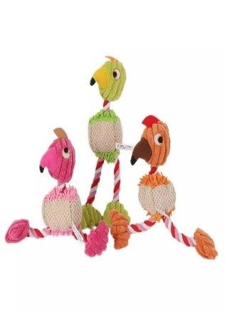 Плюшено пиле с въжени крака 28см