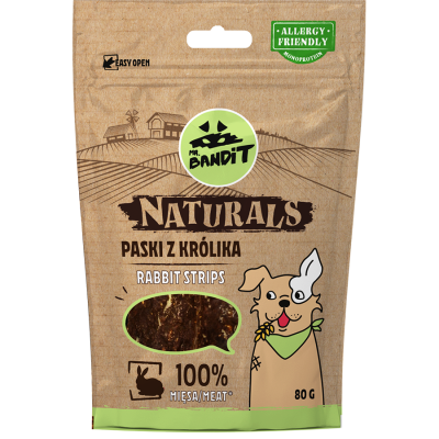 Bandit naturals stripes 80g rabbit