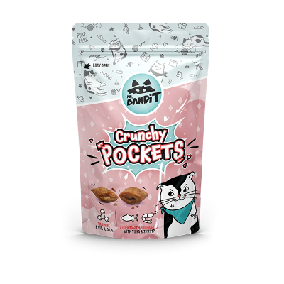 Bandit crunchy pockets 40g tuna i shrimp