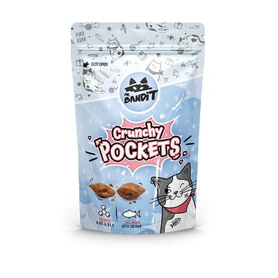 Bandit crunchy pockets 40g salmon
