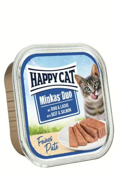 Happy cat - пастет говеждо и сьомга 100 g