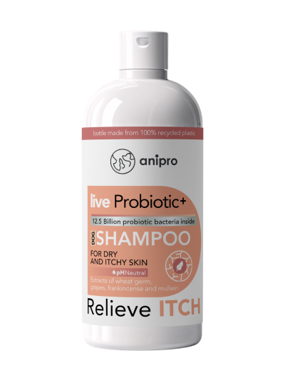 Пробиотичен шампоан суха и сърб.кожа 250мл.anipr Пробиотичен шампоан за куче за суха и сърбяща кожа