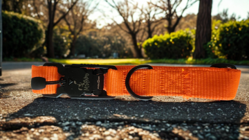 Нашийник с повод Тактикал оранжев - М
