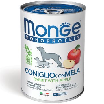 Monge Mono Dog пастет заешко и ябълка 400гр