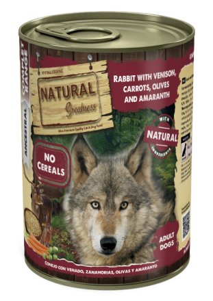 Nat Gr 400 g Заек и дивеч с моркови и маслини