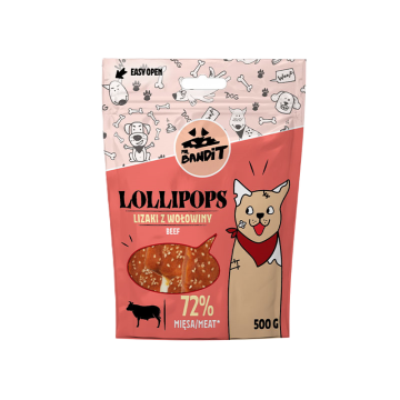 Mr.Bandit lollipops beef  500 g
