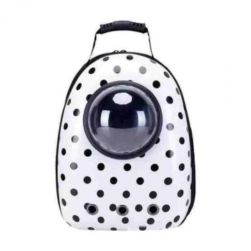 Чанта Миньон  43х30х22 бяла на точки