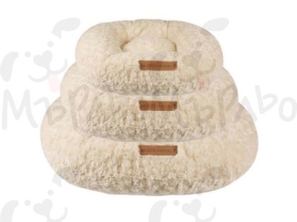 Меко кръгло легло Cocoon, S, 70см бежаво