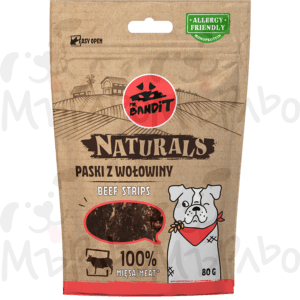 Bandit naturals stripes 80g  beef