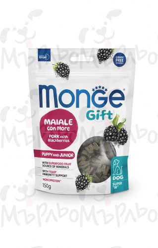 Monge Gift Puppy 150 g - със свинско и къпини