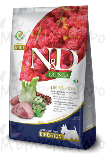 ND dog Quinoa Digest adult mini агнешко 800 гр