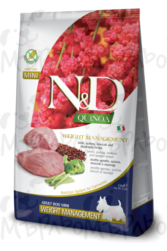 ND dog weight adult mini 0,800kg агне и броколи