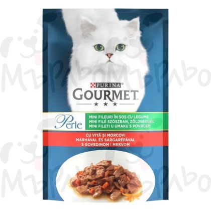 Gourmet perle говеждо 85г пауч