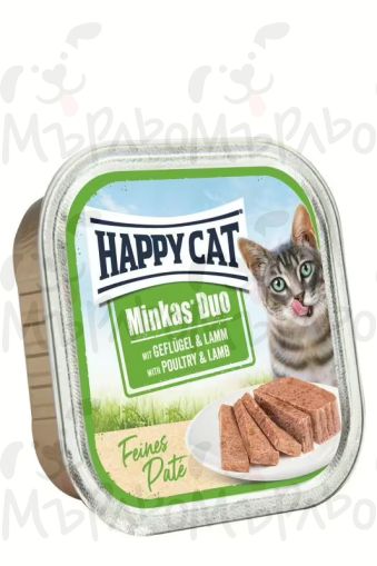 Happy cat - пастет пиле и агне 100 g