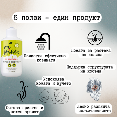 Мърльо за лесно разресване - шамп. куче 250 мл