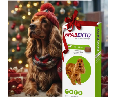 Bravecto / Бравекто - таблетка за дъвчене  куче до 20 кг